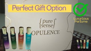 Pure Sense Luxurious Perfume  Perfect Gift Option unboxing perfume [upl. by Anetsirk953]