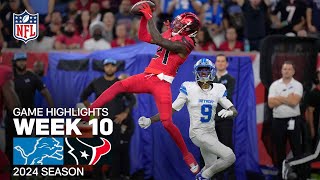 Detroit Lions vs Houston Texans Game Highlights  NFL 2024 Season Week 10 [upl. by Attayek709]