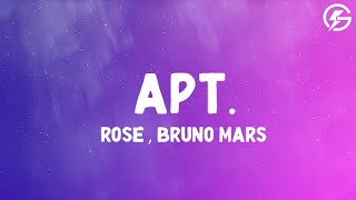 ROSÉ amp Bruno Mars  APT Lyrics [upl. by Eeb]