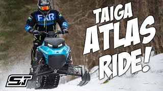 We Ride The Taiga Atlas Electric Snowmobile [upl. by Ahseel]