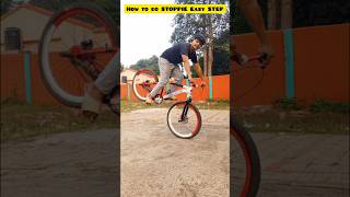 How to do STOPPIE Easy STEP cycle shortsfeed shorts cyclestunt stoppie mtb [upl. by Morgen]