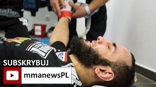 KSW 25 Aslambek Saidov podejrzewa złamanie ręki [upl. by Ahsiekin]