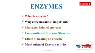 Enzyme defination Characteristics amd Mechanism of Enzyme Activity [upl. by Neerahs]