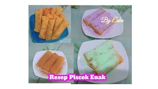 Resep Piscokpisang Gulung Tabur Enak Simple [upl. by Hertz]