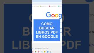 Como Buscar Libros PDF en Google FÁCIL Y RÁPIDO [upl. by Correna426]