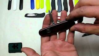 victorinox swiss army knife scales change amp factory sak tool [upl. by Laohcin]