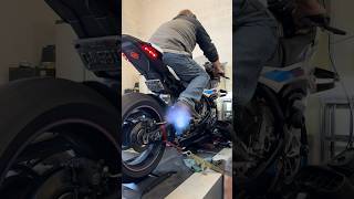 S100RR dyno run 😅🤯🤘 motorcycle bmws1000rr dyno [upl. by Abate]