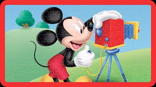 HUGE Mickey Mouse Finger Family Jigsaw Puzzle with 208 Pieces [upl. by Ahsilak]