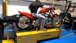 Harley Custom Merch 131 CI Dyno Run [upl. by Shalna]