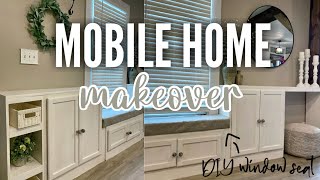 EXTREME MOBILE HOME MAKEOVER  single wide transformation  creative storage  mobile home updates [upl. by Sinclair]