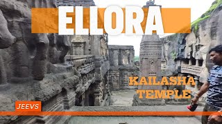 1200 YEAR OLD SINGLE ROCK KAILASA TEMPLE ELLORA CAVE 16 [upl. by Einahets]