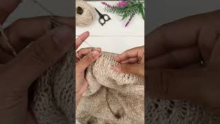 Twisted 1X1 rib stitch knitting tutorial [upl. by Eusassilem]