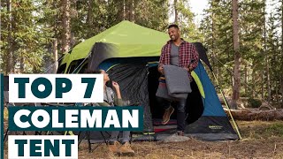 Top 7 Coleman Tents for Your Next Outdoor Adventure [upl. by Yllim]