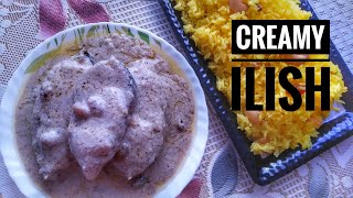 Badshahi Ilish Recipe in Bengali  Creamy Ilish  Ilish Fish Recipe  FamousDolonsKitchen [upl. by Fernando]