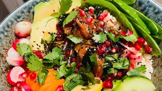 POKE BOWL AUX FRUITS EXOTIQUES  EXOTIC FRUIT POKE BOWL VIDEO 187 [upl. by Yretsym285]