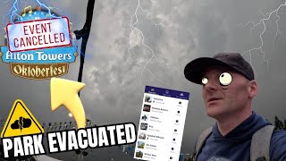 quot🔴 STORM ALERT Alton Towers Evacuated as Lightning Strikes Shocking Footage Insidequot [upl. by Ailuj258]