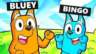 BLUEY Y BINGO CAMBIAN DE COLOR EN ROBLOX 🤣🌈 [upl. by Corsiglia451]