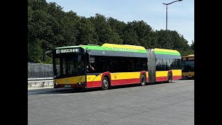 Solaris Urbino 18 electric IV 1382 MPK Łódź linia 83 kierunek CmSzczecińska [upl. by Davena]