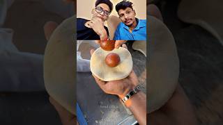 Gulab Jamun Paratha 😂 streetfood food [upl. by Acisset]