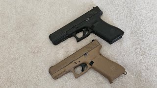 Glock 17 Gen 5 vs Glock 19X 9mm [upl. by Isman556]