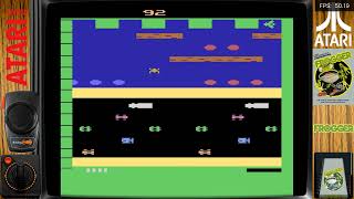 Frogger Atari 2600 Gameplay [upl. by Judah165]