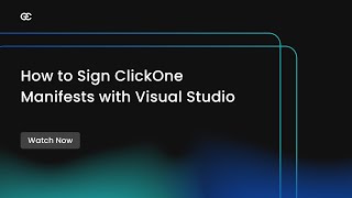 How to Sign Code Developed in Visual Studio amp Protect Certificates with CodeSign Secure [upl. by Camey]