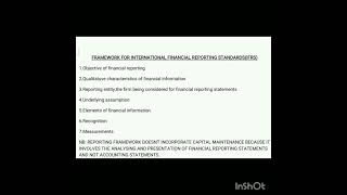 TOPIC 1CONCEPTUAL FRAMEWORK AND THE PROCESS OF DEVELOPING NEW ACCOUNTING STANDARDS [upl. by Cory]