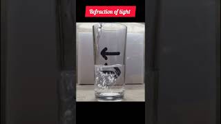 Refraction light class 10 science refraction youtubeshorts shorts [upl. by Neik]