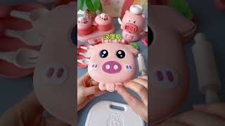 This piggy colored clay noodle machine is so fun Children can DIY various delicacies and play w [upl. by Uahc]