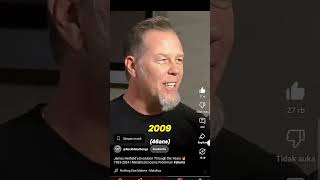 James Hatfield Metallica Evolution 19832024 shorts reels trending metallica fyp theunforgiven [upl. by Aipotu]