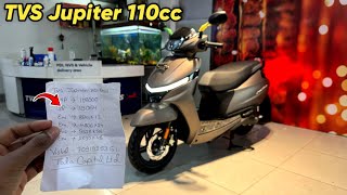 New TVS Jupiter 110cc 2024 Model With EMI  On Road Price Mileage  Boot Space [upl. by Ahsimed897]