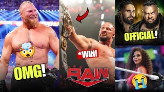 🤯Brock Lesnar Return Twist 😭Jey Uso Lose IC Championship Samantha Irvin Leaves WWE wwe [upl. by Atla105]