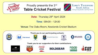 Sporting Chance  Lords Taverners Table Cricket Festival 2024 [upl. by Hebe]