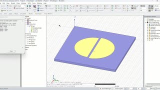 Designing a broadband circular microstrip patch antenna using gapcoupled techniques in HFSS [upl. by Azarria]