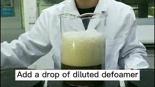 Display of defoaming performance of silicone defoamer [upl. by Misti]