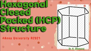 Hexagonal Closed Packed  HCP Structure  Crystal Physics  Anna University R2021 [upl. by Berke]