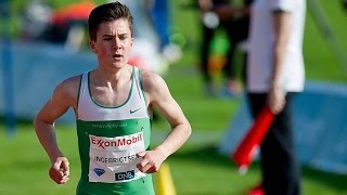 Tyrvinglekene 2015 800m MS Jakob Ingebrigtsen [upl. by Nylave]