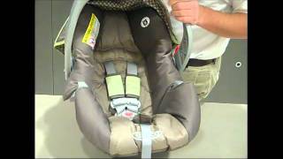 Howto rethread the harness on a Graco infant car seat [upl. by Portingale]