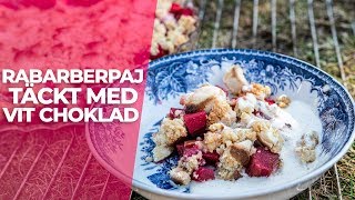 RABARBERPAJ  med vit choklad och rårörd vaniljkräm [upl. by Epolenep693]