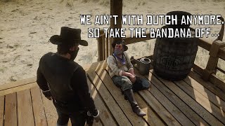 John Wears a Bandana and Antagonizes at Beechers Hope  RDR2 [upl. by Arraic]