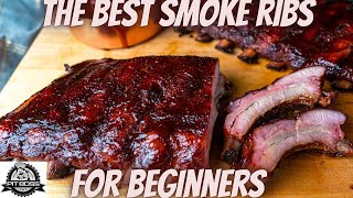 Easy smoke ribs  Pit Boss pro series 1150  how to cook bbq ribs on pellet grill [upl. by Ehtyde]