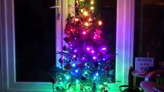 Fun with Twinkly smart Christmas tree lights [upl. by Ellebanna]