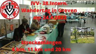 IVV 38InternWandertag in Greven vom 24042022 [upl. by Saravat]