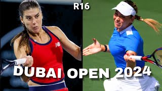 Donna Vekic vs Cirstea Sorana Highlights  WTA Dubai Tennis Championships 2024 [upl. by Gustaf640]