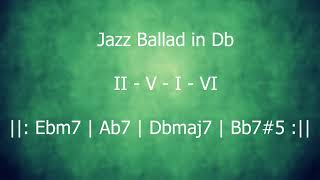 Backing track Jam track IIVIVI in Db [upl. by Hansiain]