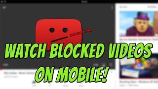 IOS ONLY How To Watch Blocked YouTube Videos On Mobile  Unblock YouTube Videos On Mobile [upl. by Ivets]