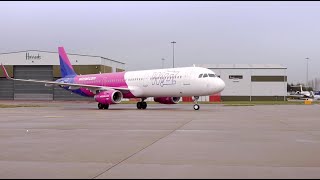 The first A321 aircraft in the WIZZ fleet [upl. by Garrek]