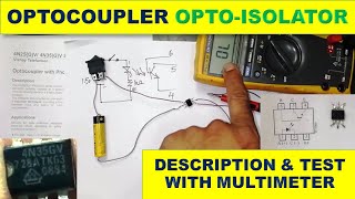 225 How to Test Optocoupler OR OptoIsolator 4N25GV 4N35GV [upl. by Attenaz]