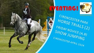 More novice eventing show jumping from Cirencester Park 2 Horse Trials 2024 eventing [upl. by Azaleah800]