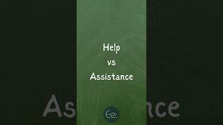 Help vs Assistance 🤝 What’s the Difference by English explained difference explained meaning [upl. by Hut]